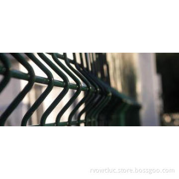 PVC Coated Low Carbon Steel Wire Welded Mesh Panel Fencing,